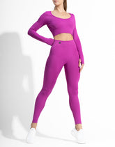 BASSIC PURPLE LONG SEAMLESS (FREE TOP)