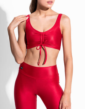 SCRUNCH RED (FREE TOP)